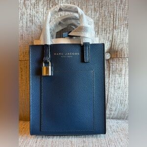 Marc Jacobs Mini Grind Leather Tote Azure Blue NWT $295